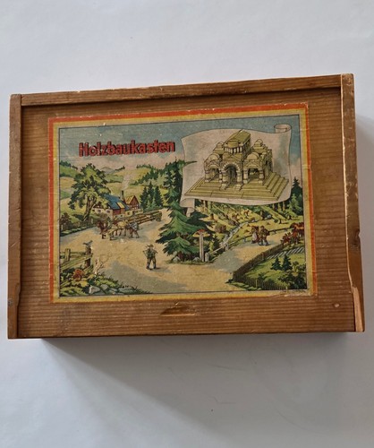 Alter holzbaukasten carl - alter, fa.