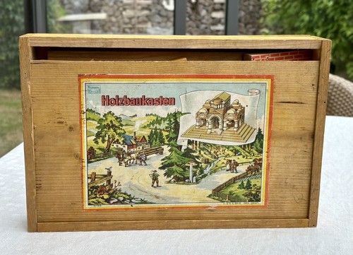 Alter holzbaukasten carl - alter, fa.